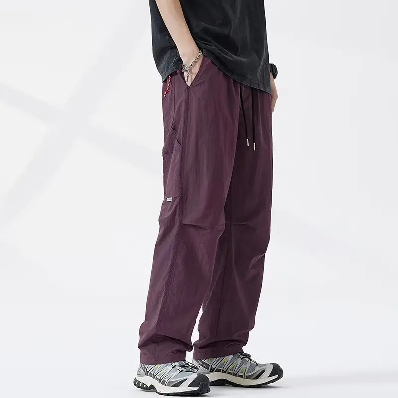 All-in-one sports light casual pants loose straight leg 2024 new spring and fall pants for men