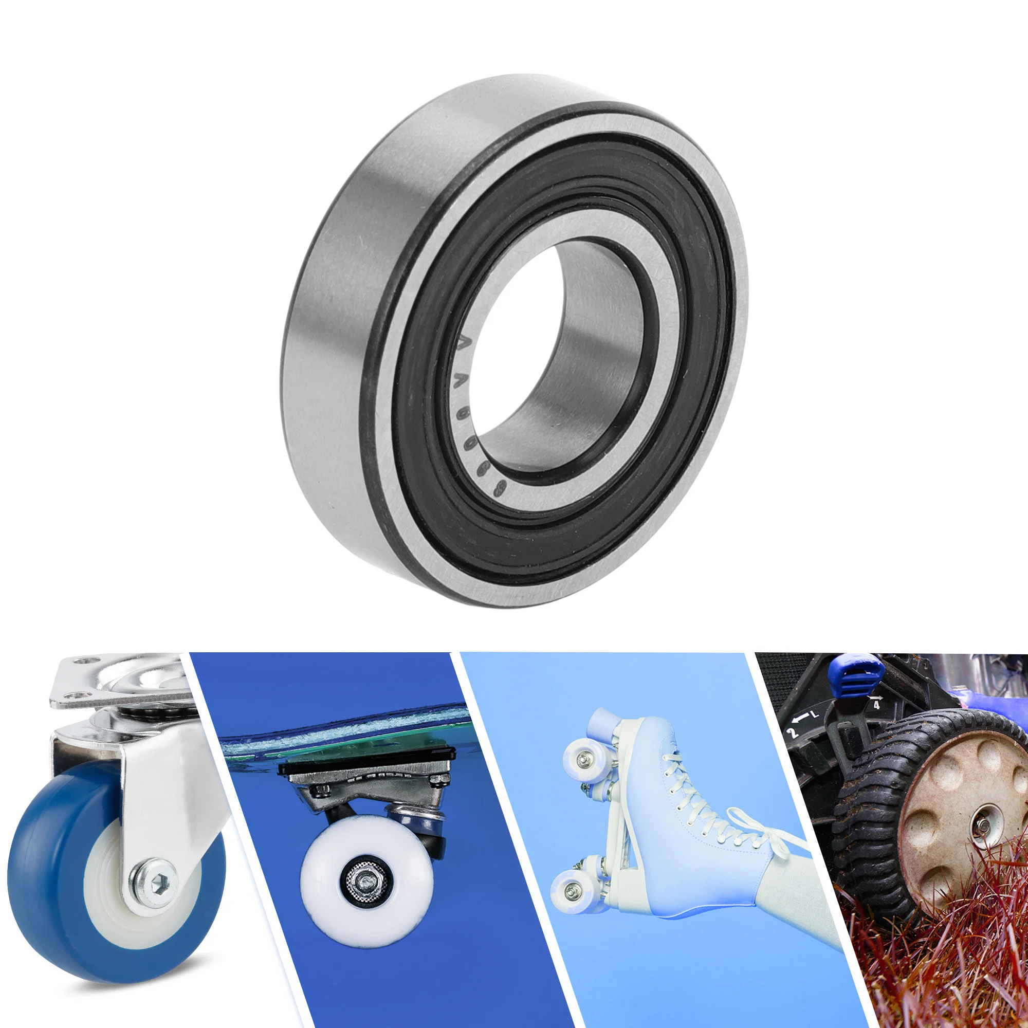 Motoforti 6900VV Deep Groove Ball Bearings P6 10x22x6mm Lubricated Bearings Double Rubber Seal Scooter Skateboard Wheel image 2