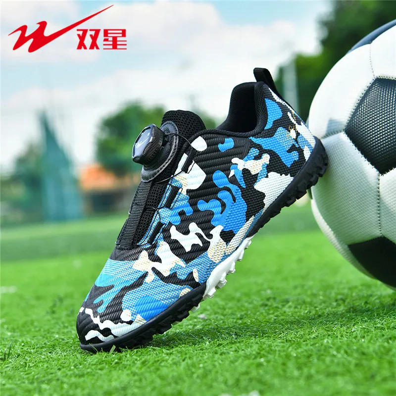 Men Grass Field Football Boots Optimized Stud Layout, Wear Resistant, Comfort Cleats for Outdoor Soccer Games