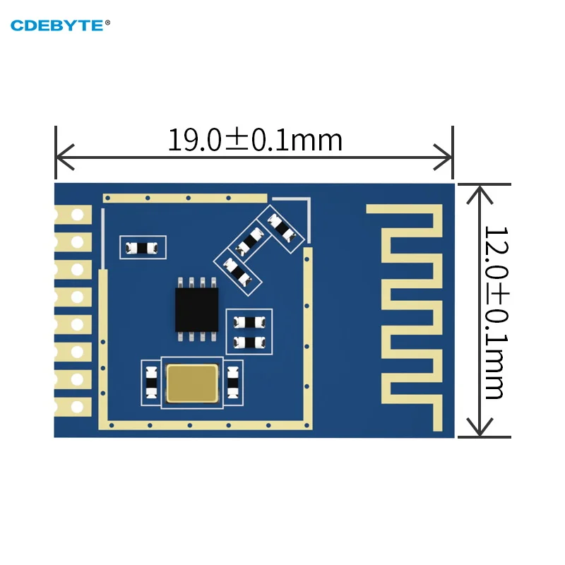 10pcs 2.4G Ci24R1 RF Wireless Module CDEBYTE E01C-2G4M11S 11dBm 100m PCB Antenna SPI Small Size Pin to Pin nRF24L01+