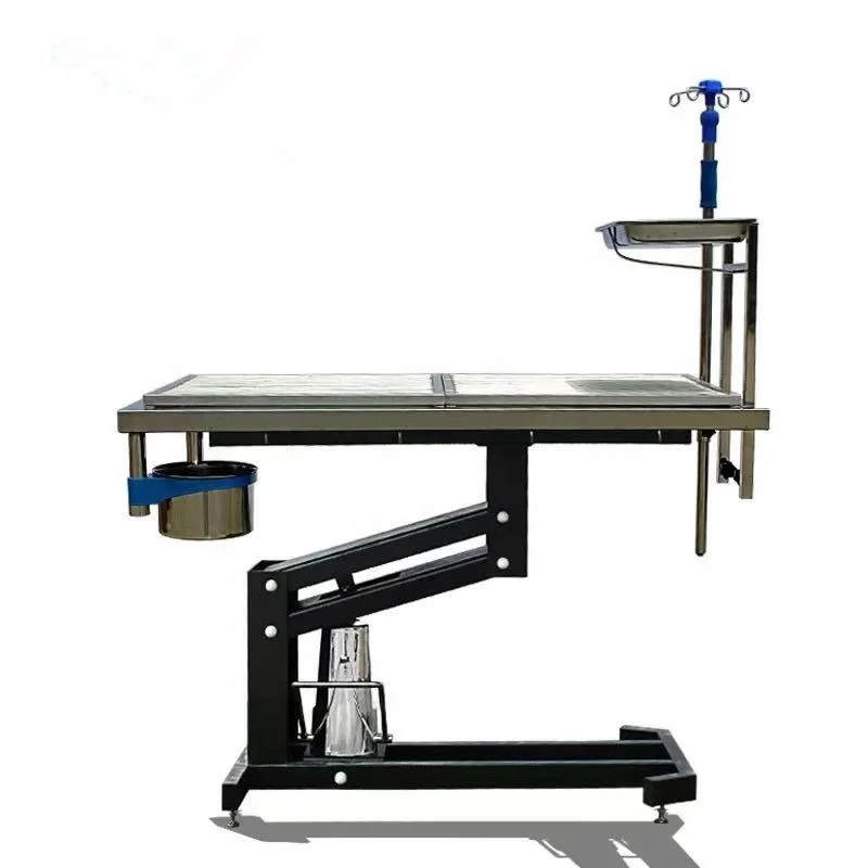 

Veterinary Surgical Table Adjustable Height Stainless Steel Animal Operating Bed