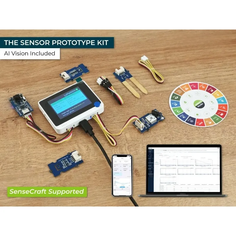 Multi‑Sensor Prototype Kit K1100 With LoRa Wireless Communication And AI Function Complete IoT Experiment Learning Kit