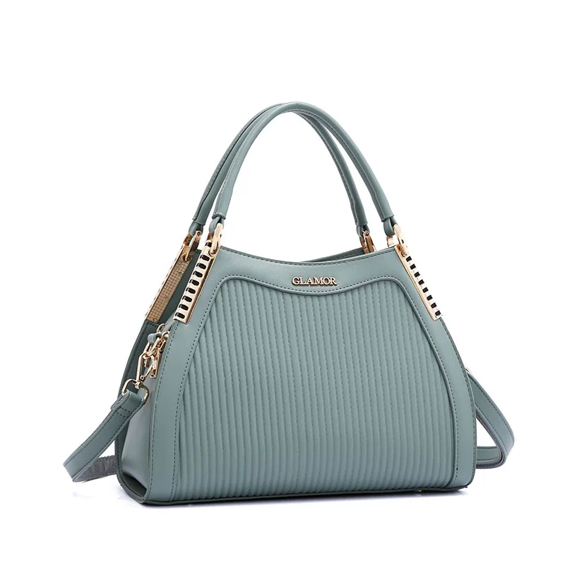 

2023 New Fashion Stripe Women Handbags High Quality Ladies Shoulder Bags Leather Female Girl Luxury Brand Shell Crossbody Bag