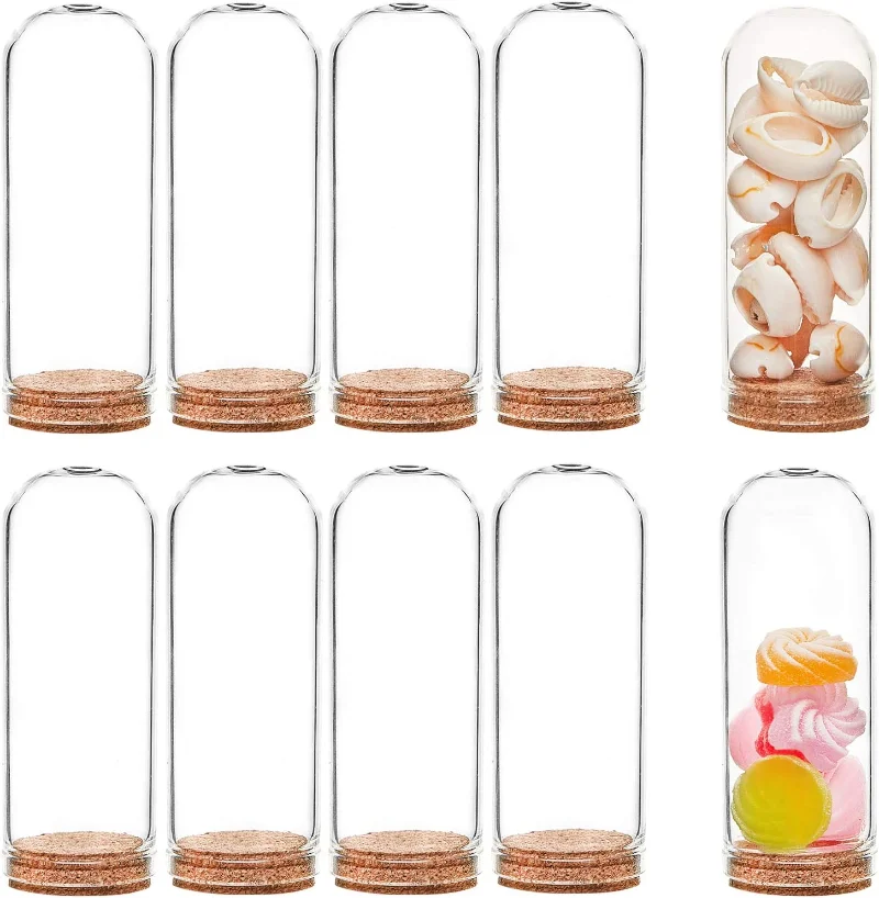 20 Pack 40ml Glass Jars Bottles Decoration Bottles with Cork Stoppers for Party Favors, Arts, Small Projects and DIY Decoration