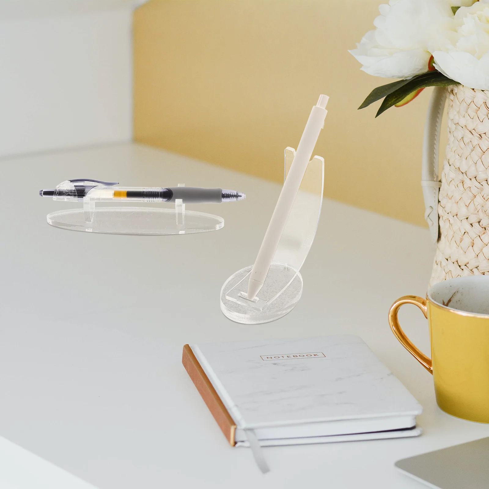 2 Pcs Marker Pen Holder Container to Display Pens Desk Small Makeup