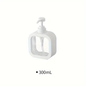 1 buah Botol Dispenser Pembersih Tangan Portabel-Wadah Penyimpanan Terpisah Lotion Tipe Tekan Plastik Bening untuk Kamar Mandi, Dapur 8 dispenser sampo terbalik penjualan terbaik - №