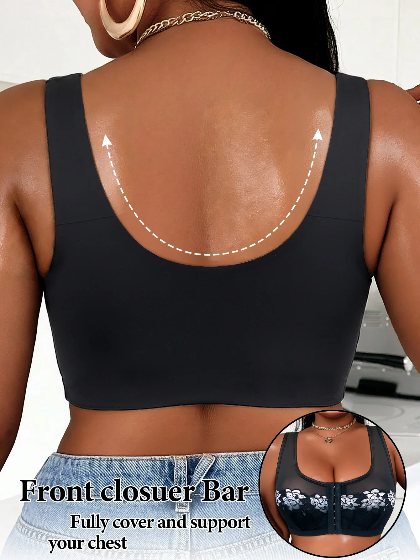 1PC Women's Push-up Bra, Wide  - Push Up Bra Padded 评论和价格