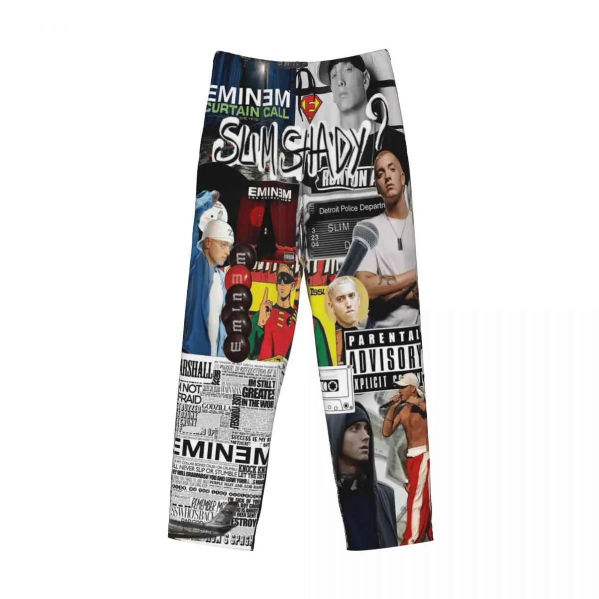 

Custom Rapper Rap God Eminem Pajama Pants Men Sleepwear Sleep Lounge Bottoms with Pockets
