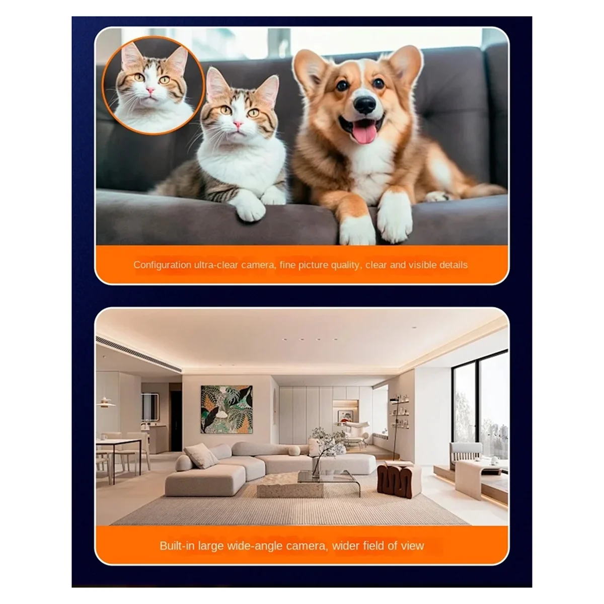 

A97ZZ 1080p Wi-Fi Smart Security Camera 2MP,HD,Real-Time APP Alerts,2-Way Audio,with Motion Tracking for Baby and Pet EU PLUG