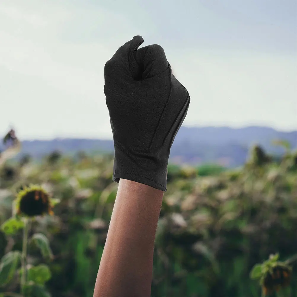 

5 Pairs Gloves Costume Coin Jewelry Breathable Industrial Black Inspection Polyester Man Banquet