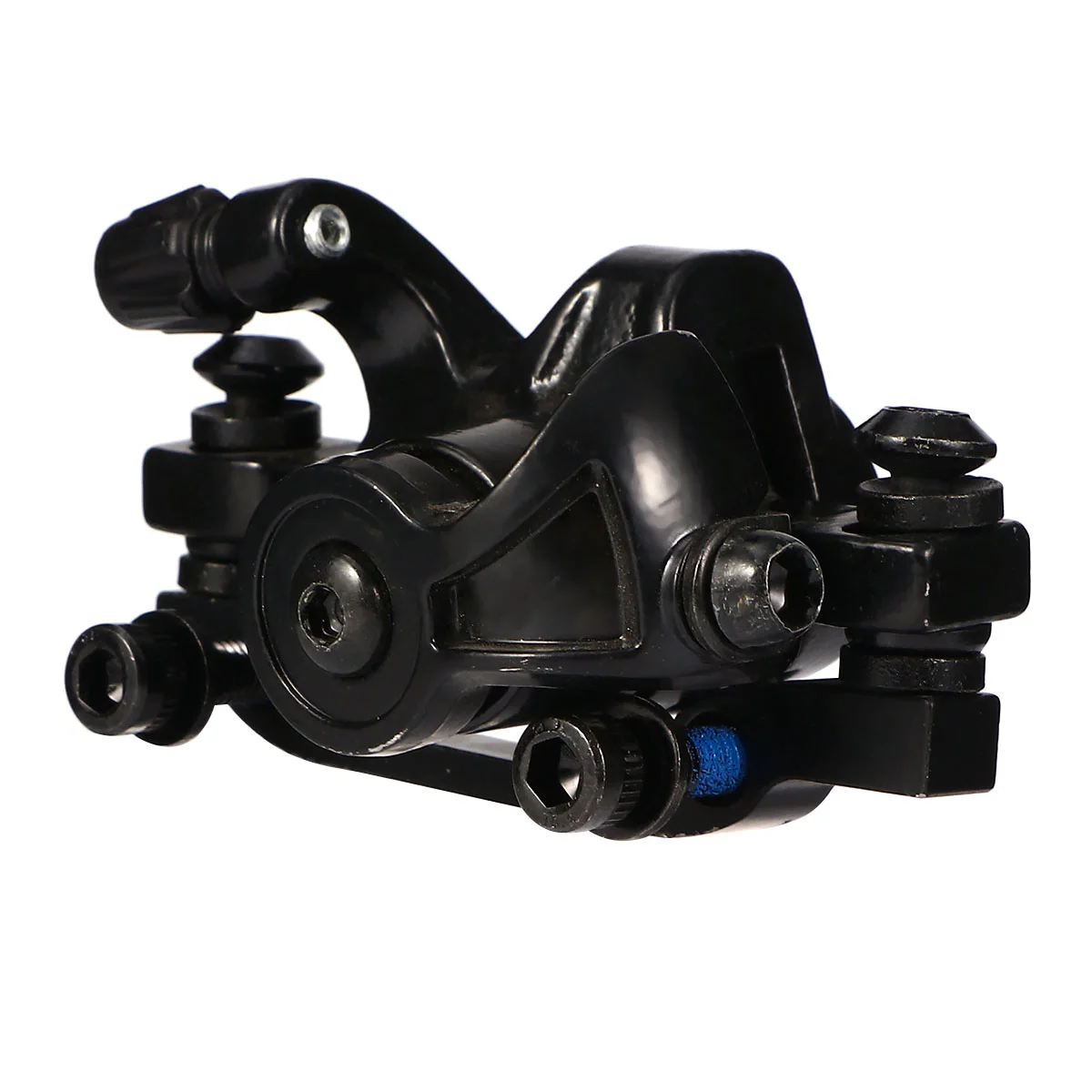 Black Front 160-140 Mountain Bike Brake Aluminum Alloy Durable Anti-Rust Stable Braking Performance Bike Brake