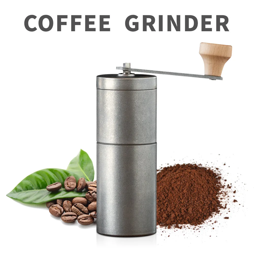 

Vintage do old color upgrade bean grinder Stainless steel movement manual coffee grinder adjustable thickness