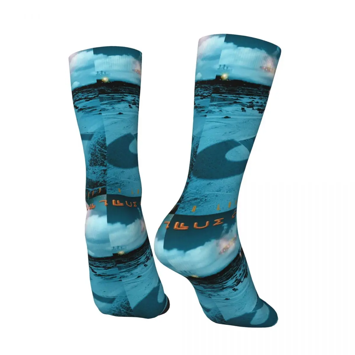 Retro Fans Men's compression Socks Unisex B-Blue Oyster Cult Harajuku Pattern Printed Novelty Crew Sock