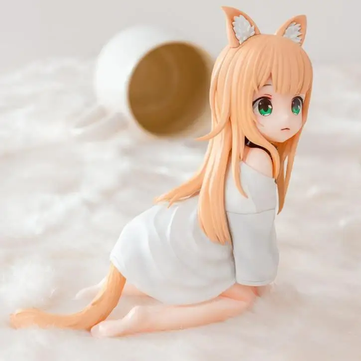 Paleta de 12cm de My Cat Is A Cute Girl, figura de Anime, modelo de niña, periféricos, figuras de acción, juguetes de regalo de cumpleaños, juego para niños