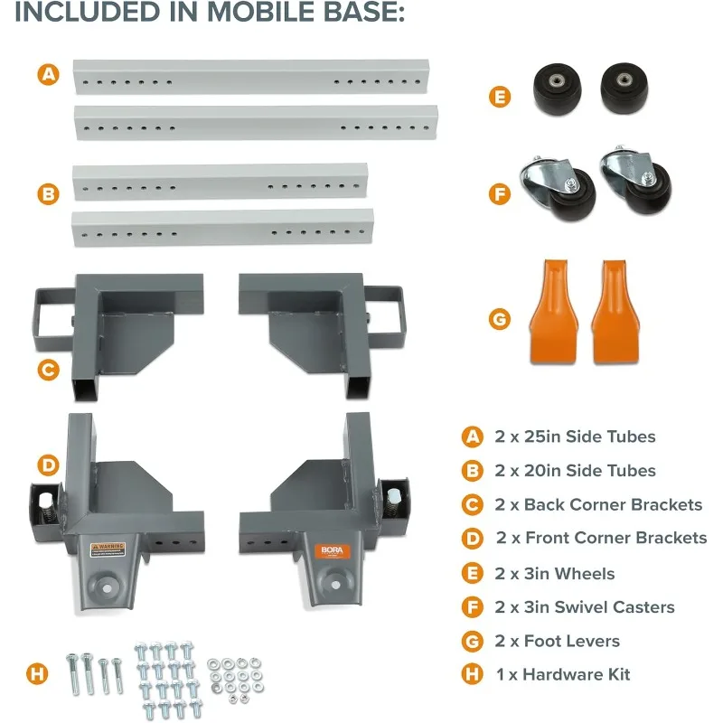 PM-3500-Industrial Strength Universal Rolling Mobile Base That Makes Your Heaviest Power Tools Easy to Move