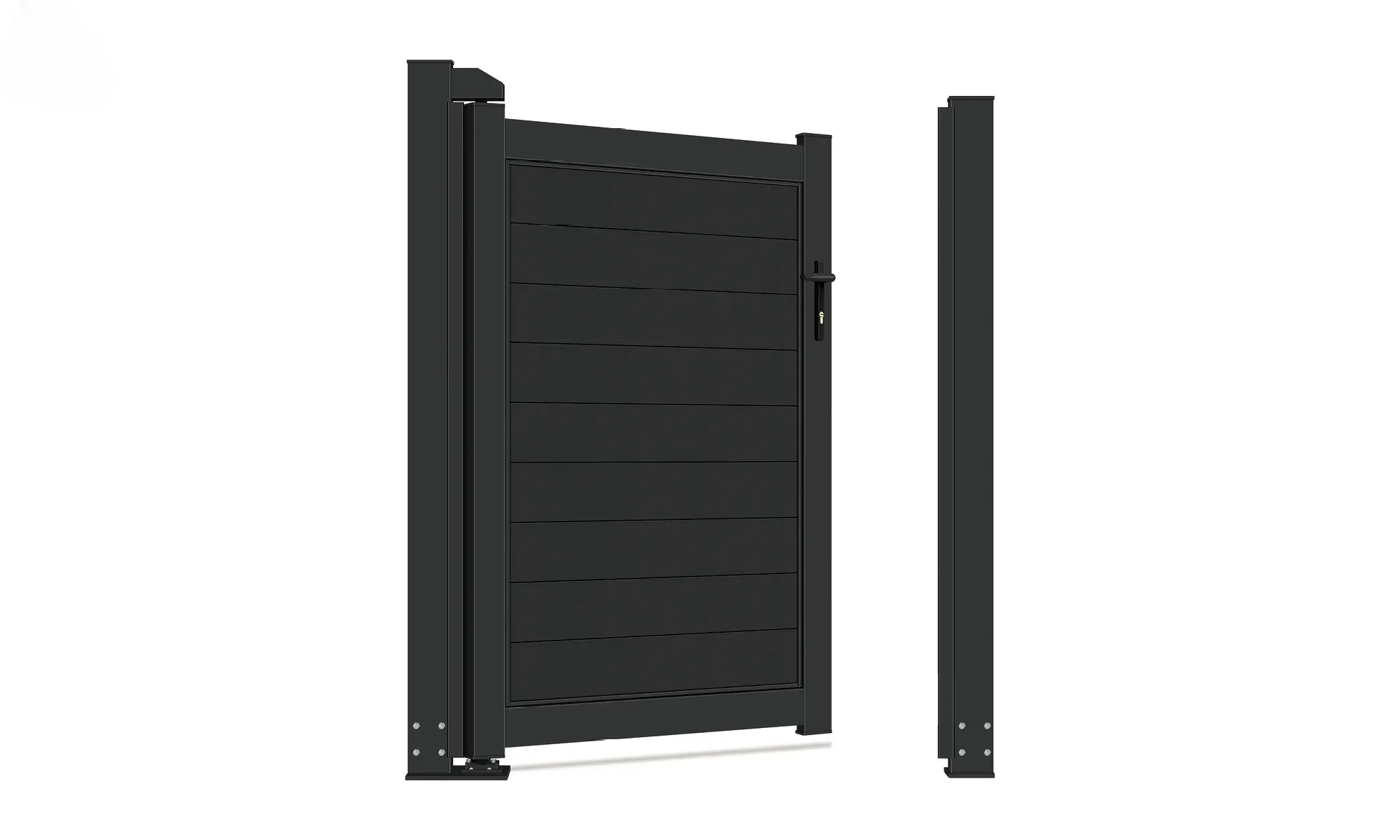 Electronic Gates Automatic Aluminum Gate Metal Garden Gate Pedestrian Aluminum villa Side Gate