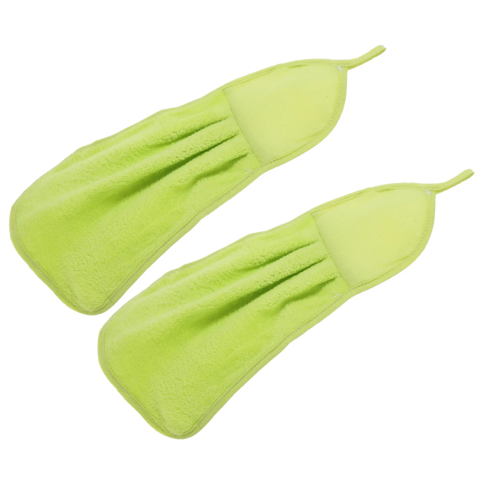 

2 Pcs Bath Towel Quick-drying Absorbent Hand Small Size Hanging Water Bamboo Fiber Travel Wear-resistant Washable