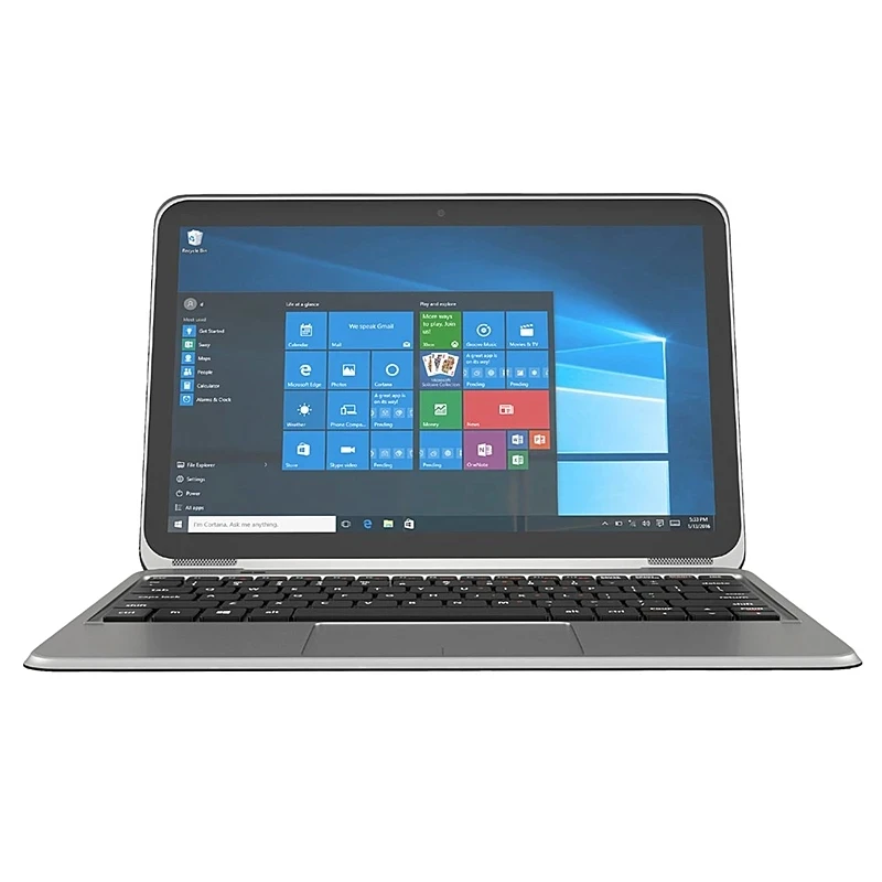 1366*768 IPS 11.6" 2in1 Windows 10 Tablet PC con tastiera docking 2GB DDR RAM 64GB ROM Intel Atom x5-8300 9000mAH Batteria