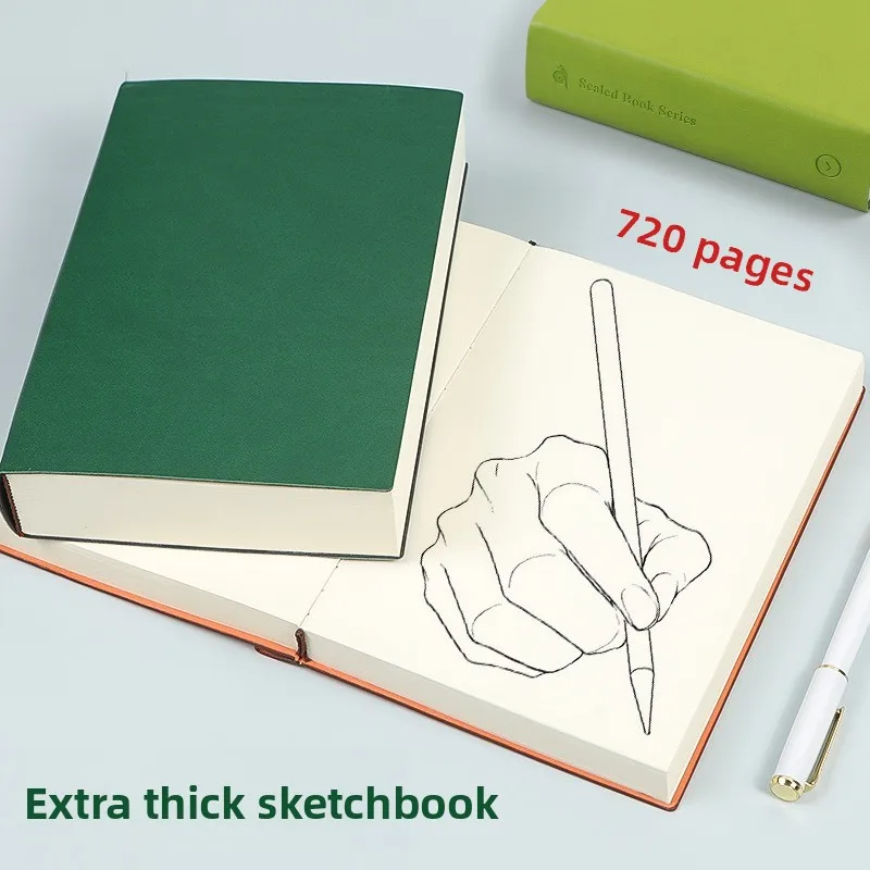Weiches PU-Cover, Blanko und mit horizontalen Linien versehene Innenseiten, Notizbuch im A4-Format für Büro, Besprechungen, Tagebuch, Studium, Notizblock, 100/208 Blatt