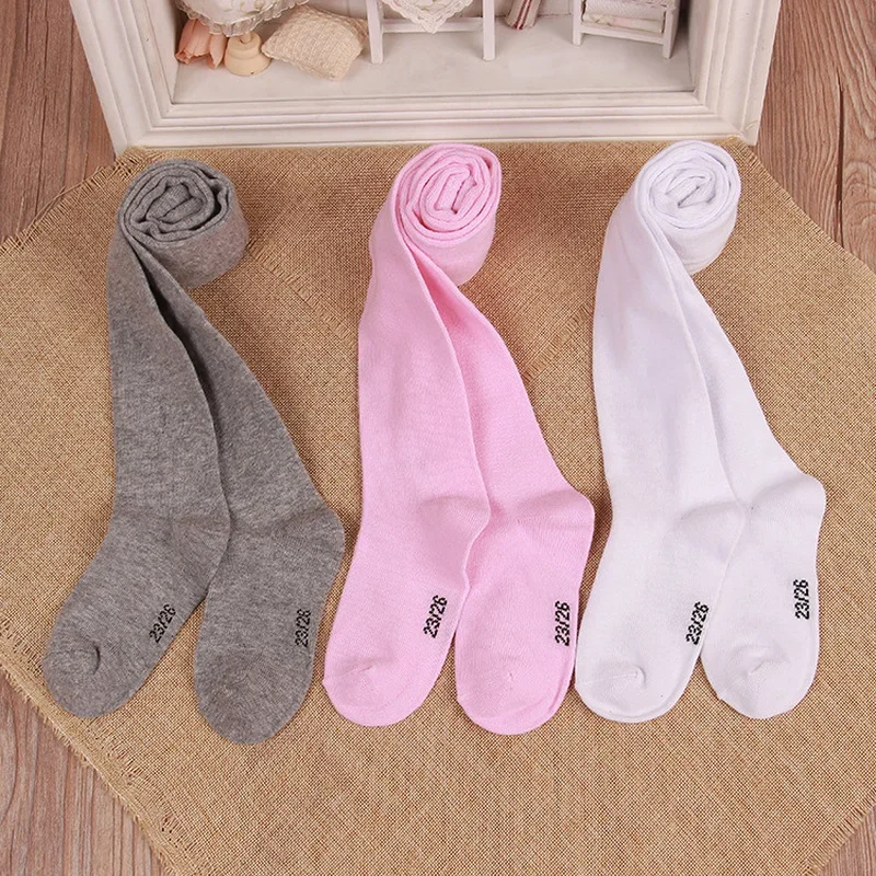 

0-3Y Solid White Girls Tights Newborns Kids Baby Pantyhose Toddler Infant Warm Mesh Collant Stockings Leggings Socks Clothes