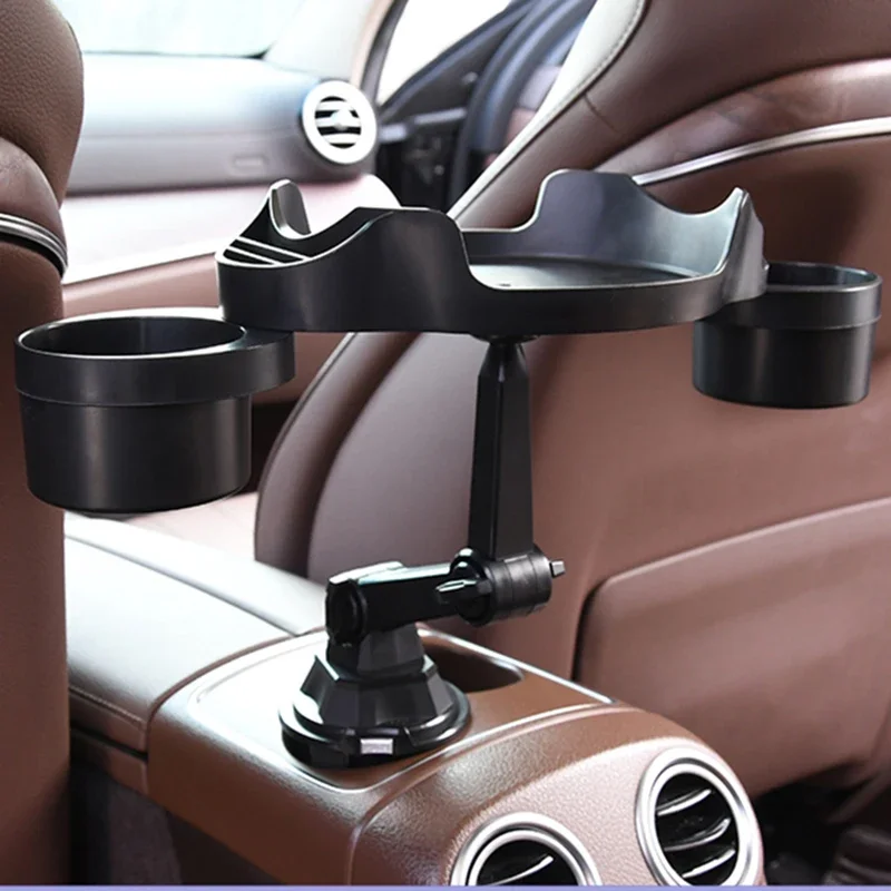 

Car Cup Holder Tray 360 Degree Rotation Adjustable Expander Accessories