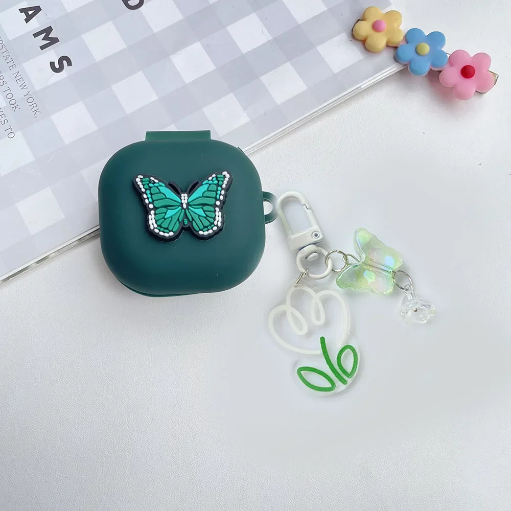 Чехол для Soundcore V20i, роскошный брелок с цветком/бабочкой/мультяшным рисунком, силиконовый защитный чехол для наушников, чехол для soundcore v20i