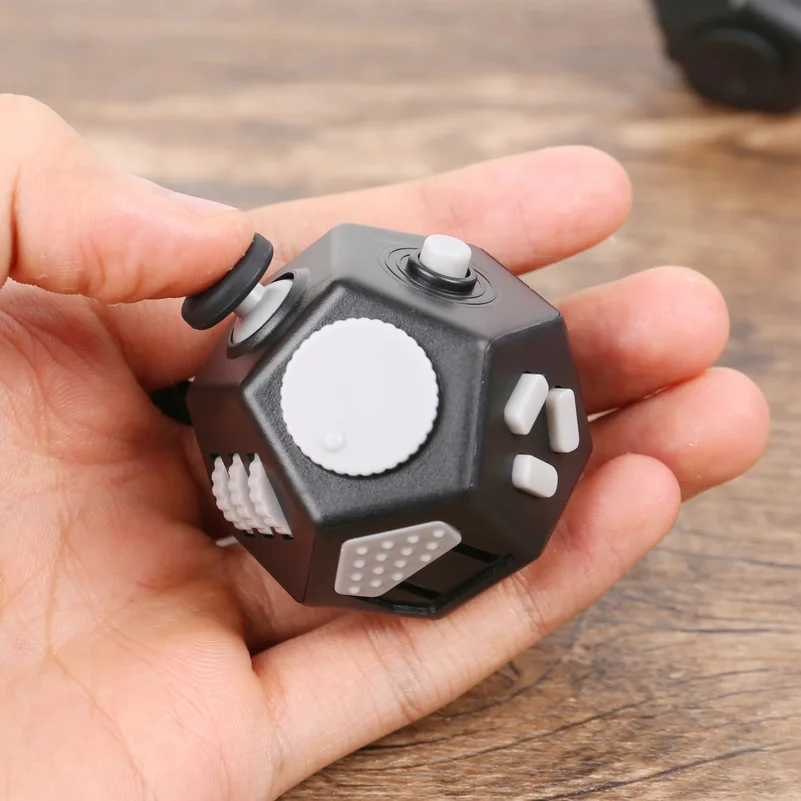 Anti-Stress Fidget Toy - Plastic Gaming Cube for Anxiety Relief Focus & Relaxation Gift Present for Attention-seeking