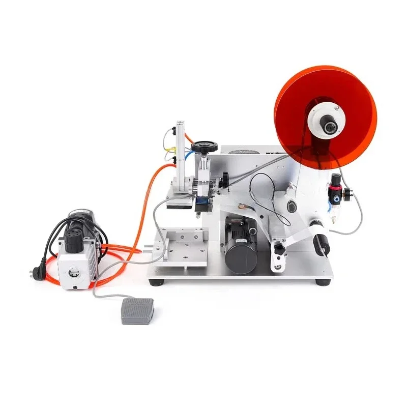 Semi-automatic labeling machine, applying front and rear double-sided round square bottle labeling machine