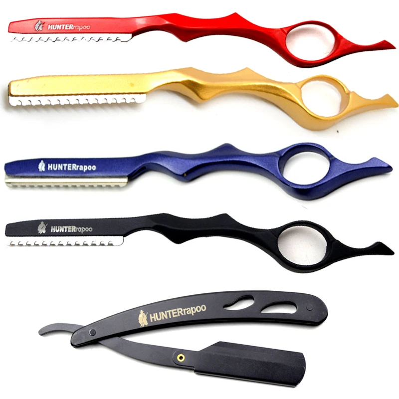 1 Pack Professional Barber Hair Trimmers Beard Sharp knives Shaving Razor Shaver Salon Styling Tools Eyebrow Thinning Scissor