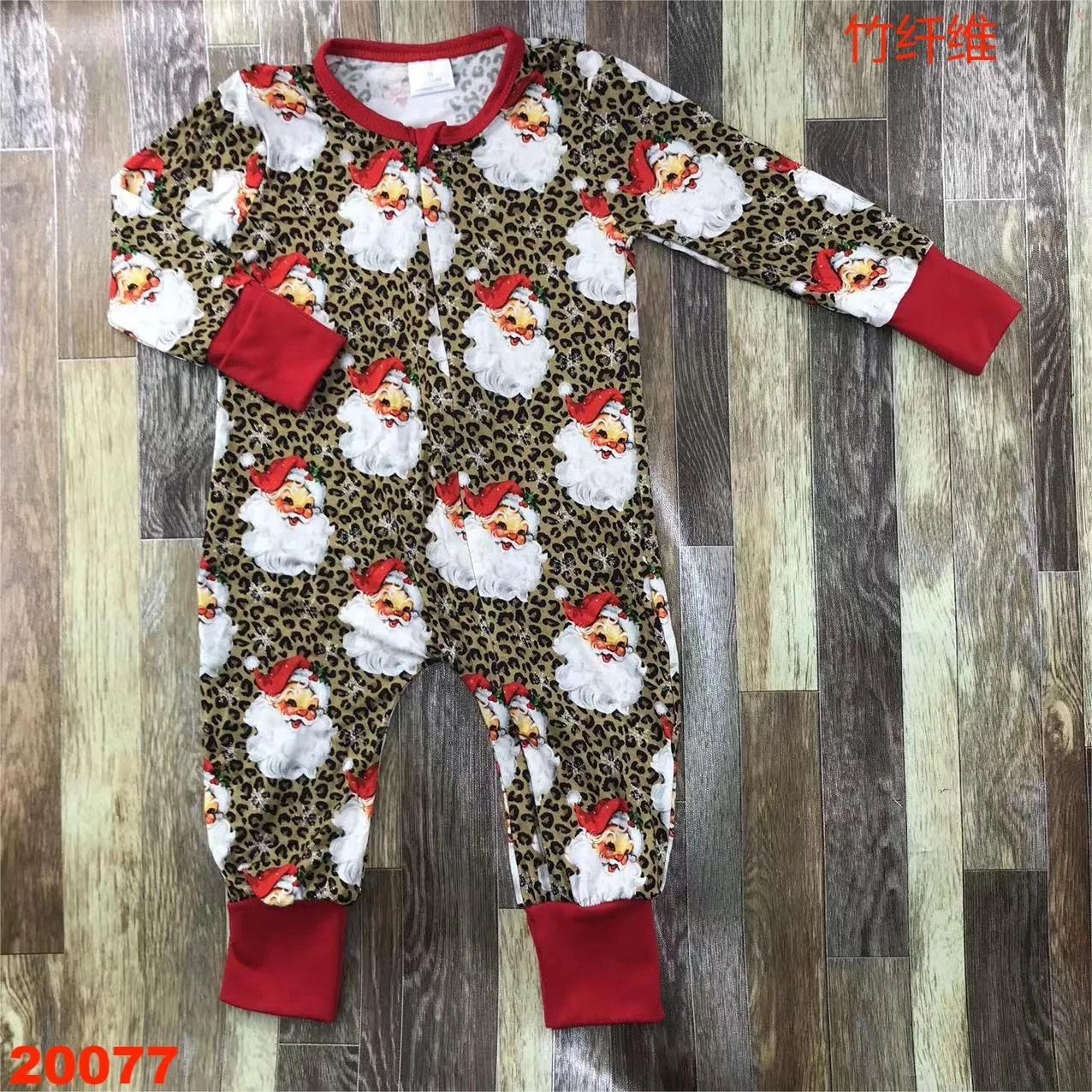 

Long autumn Santa Claus romper Christmas 0-2 years girls jumpsuit cotton boutique childrens clothes baby newborn clothes