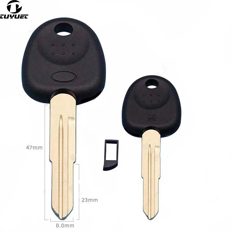 

10PCS Transponder Key Shell for Hyundai Santa Fe Left Side Key Blade Replacement Blank Key Case