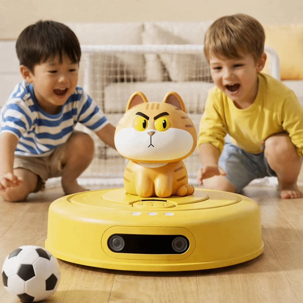 Two-Way Motion Cat-powered car Sweeping Machine Cartoon Design Cartoon Back-and-Forth Preschool Anti-wear protection