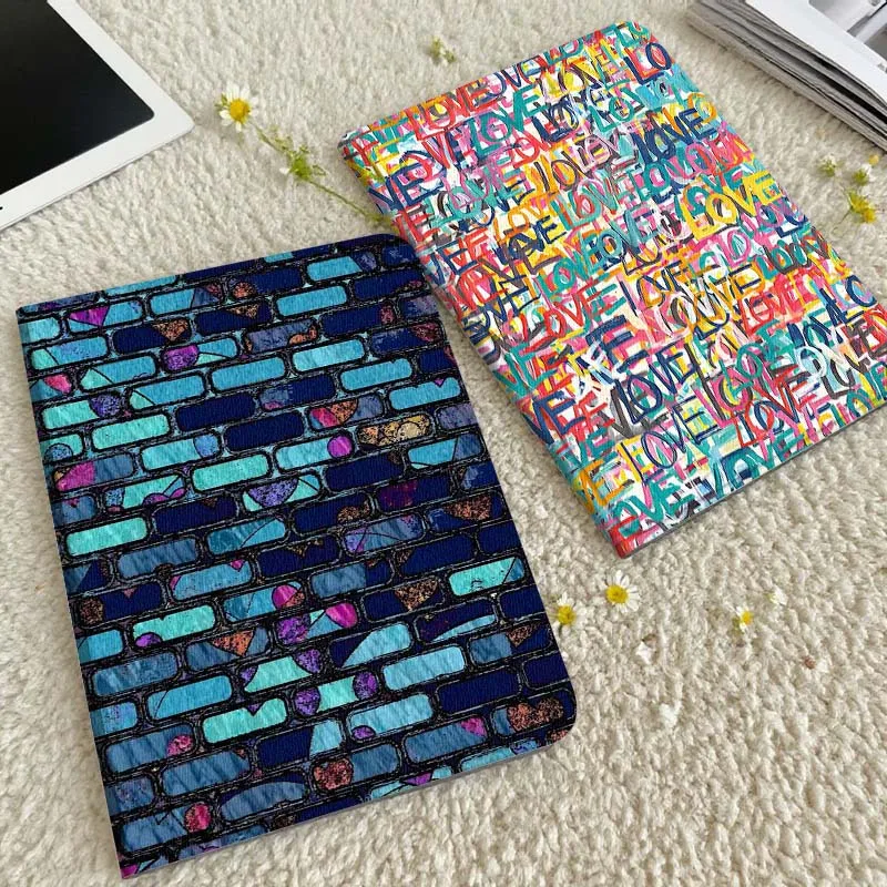 

Colorful Brick Pattern Glass Gift Tablet Case For Xiaomi Redmi Mini Pad SE K 2 4 5 6 7 8 2023 2025 11 8.8 11.2 10.1 Pro