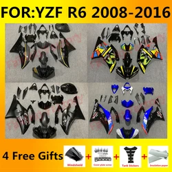 Fit for YZF-600 R6 2008 2009 2010 2011 2012 2013 2014 2015 2016 fairings 08 09 10 11 12 13 YZF R6 full fairing kit bodywork zxmt