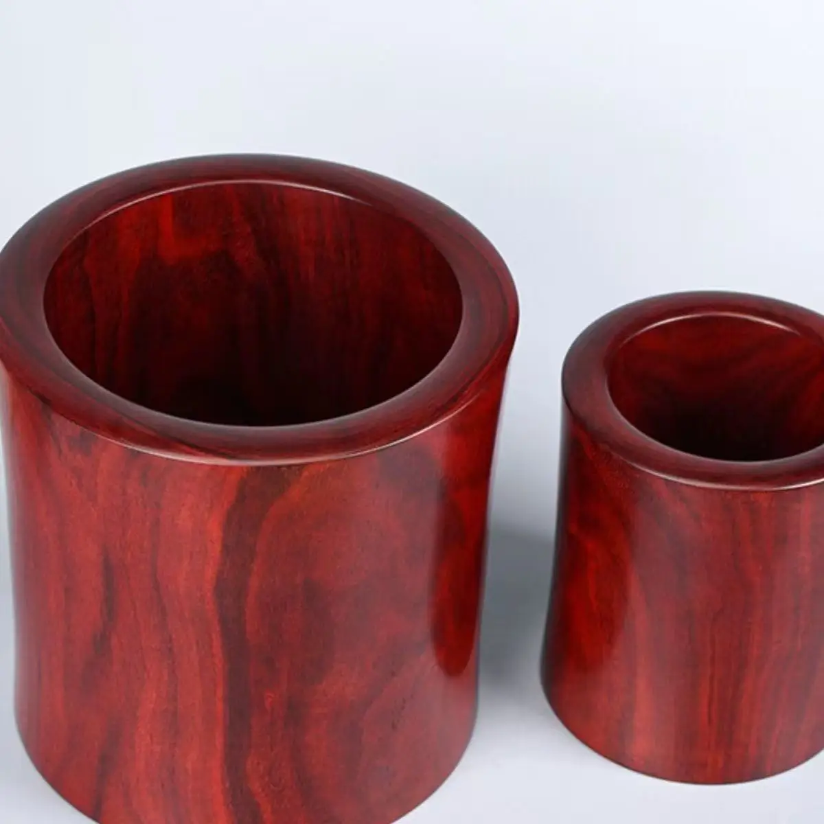 high-end-wood-african-small-leaf-purple-sandalwood-pen-holder-chinese-style-retro-high-aesthetic-desk-office-study-storage