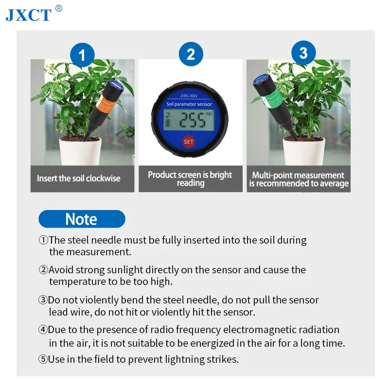 2026 Soil moisture tester soil temperature and humidity detector soil hygrometer sensor