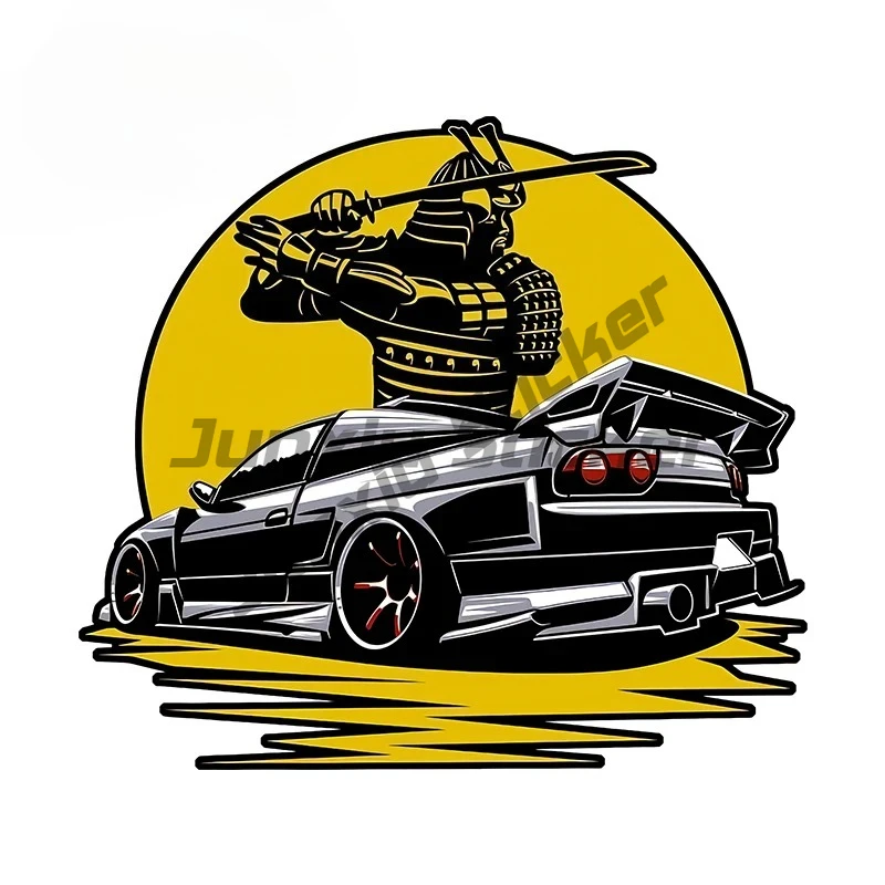 

For Samurai Car Driving Car Stickers Simple Creative Decals Waterproof Graffiti Caravan Trunk Decor