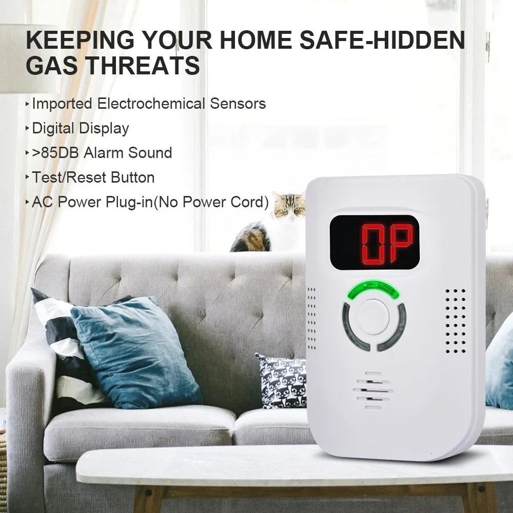 

Gas Leakage Detector CO Audible And Visual Alarm Carbon Monoxide Detector Alarm Carbon Monoxide Detector Gas Leak Sensor Alarm