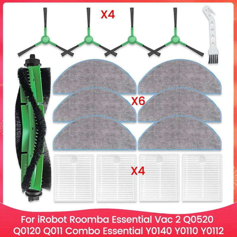 Peças de reposição para Irobot Roomba Essential Vac 2 Q0520, Q0120, Q011, Combo Essential Y0140, Y0110, Y0112