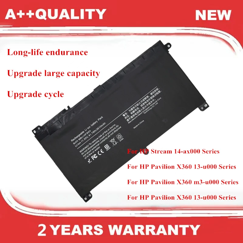 

New BI03XL Laptop Battery For HP Pavilion X360 13-u000 m3-u000 13-u000 Stream 14-ax000 Series