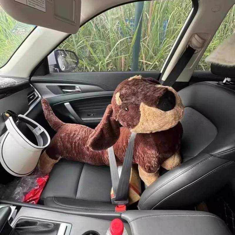 Lovely Otto Dachshund lie prone Accompany Sleeping Dog Throw Pillow Soft Plush Doll Sofa Cushion Children Birthday Gift Toy