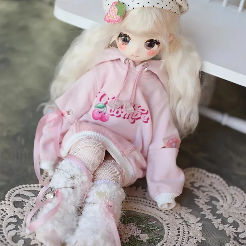 

1/4 1/5 1/6 BJD Doll For Doll Accessories MSD MDD Sweet Hoodie Hat Socks Dress Up Gift Diy Clothes