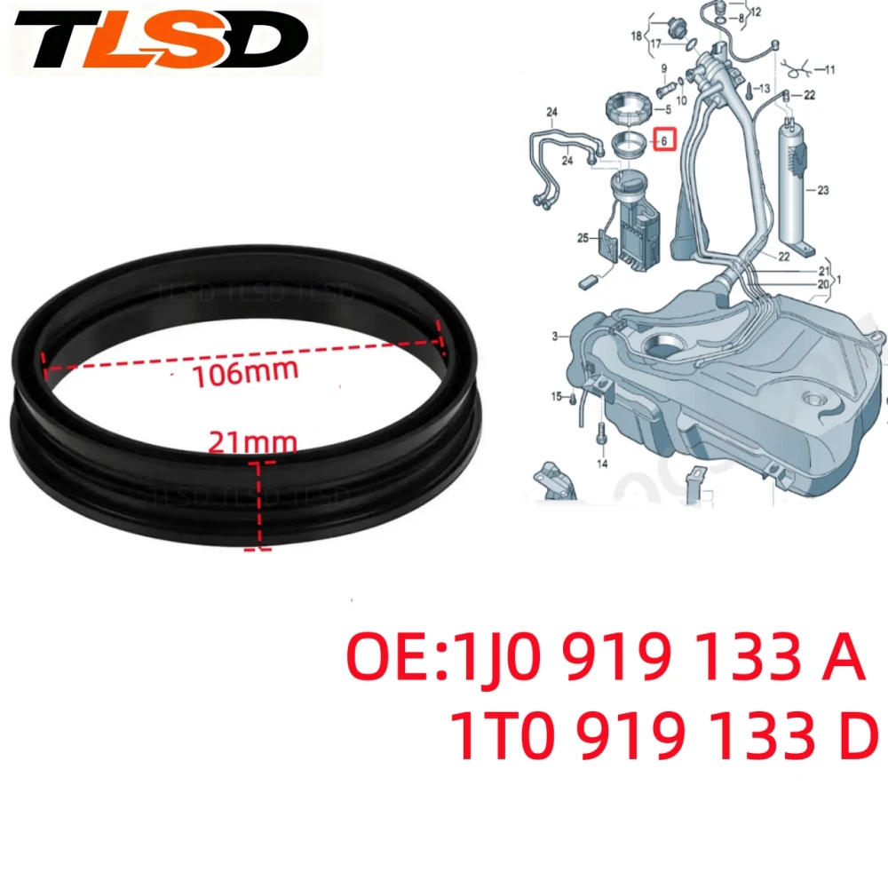 Fuel Tank Pump Sealing Ring 1J0919133A 1T0919133D 8E0919133E 321919133 1H0919133 Pab919133 Suitable for Volkswagen Amarok Bora Golf Mk4 Passat B5 Polo Touran Transporter