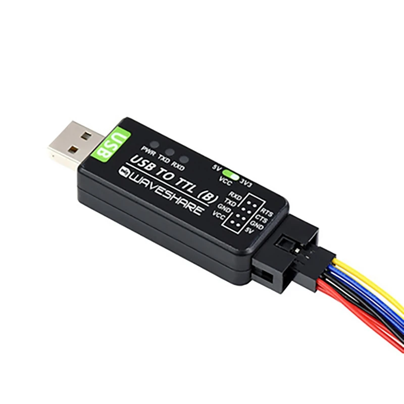 FULL-Waveshare Industrial Grade USB To TTL Converter CH343G Serial Port Conversion Module Support 5V/3.3V Level Conversion Circu