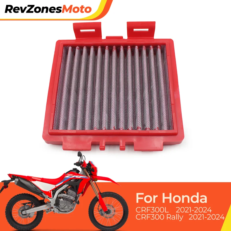 

High Flow Air Filter for Honda CRF300L CRF300 RALLY 2021 2022 2023 2024 Performance Motorcycle Engine Air Filter Replacement