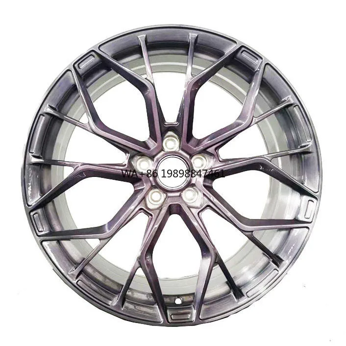 

Custom Low Price Forged Aluminum Alloy Car Rim 20 21 22 Inch Brush Grey Forged Wheels Rims