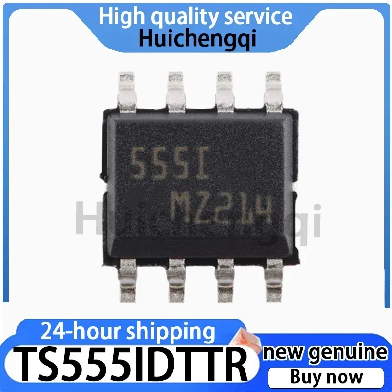 10PCS TS555IDTTR SOP-8 Low-power Single Channel CMOS Timer Chip