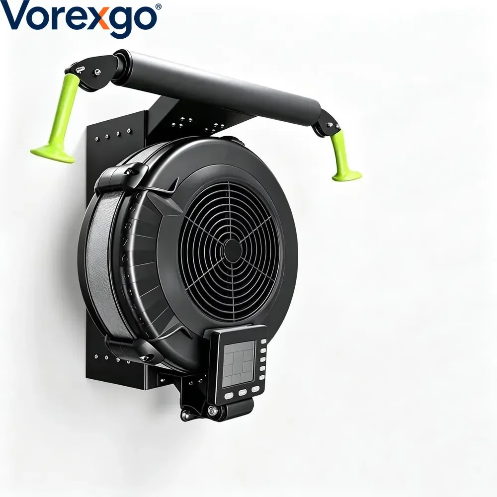 Commercial Wall Mounted Ski Machine Gym Cardio Air Resistance Ski Trainer Rack Mounted Fitness Equipment