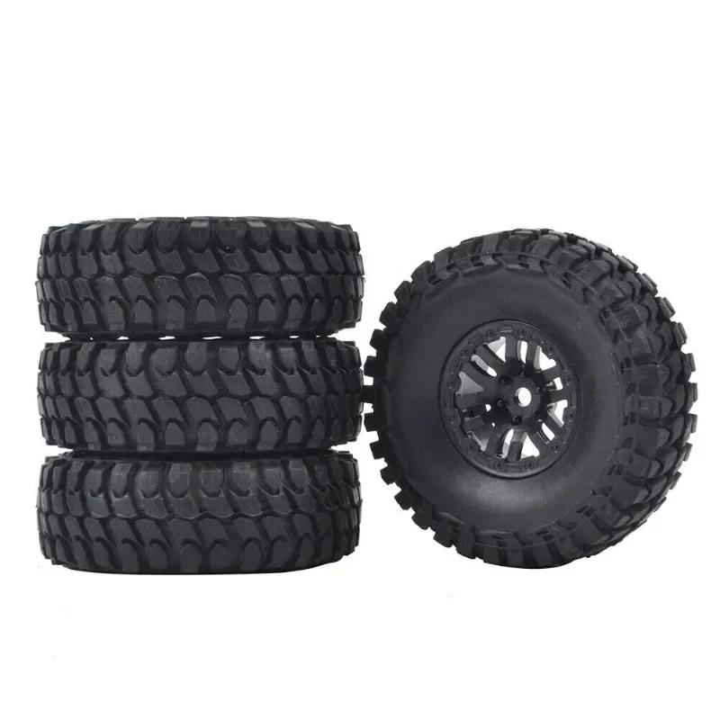 

4pcs RC 1.0 Inch Tires and Wheels Rubber Crawler Tyres for 1/24 1/18 RC Crawler Car Axial SCX24 C10 Truck FMS FCX24 TRX4M