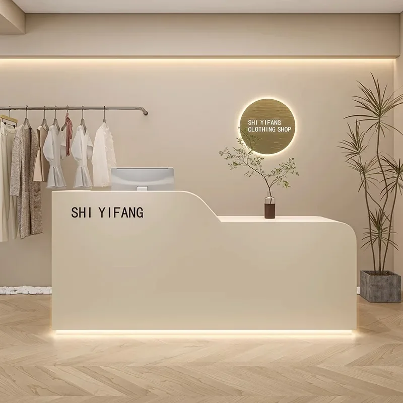 Recepção Minimalista, Recepção Pequena, Recepção de Roupas, Bar Counter, Móveis Loja